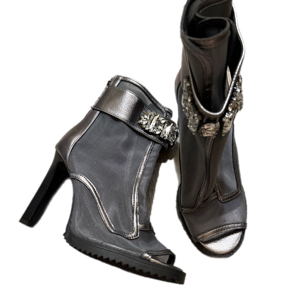 Karl Lagerfeld Blayze Peep Toe Booties